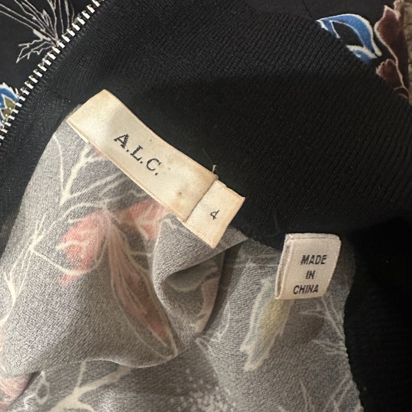 A.L.C. Charles Mock Neck Floral Print Top - Picture 3 of 3